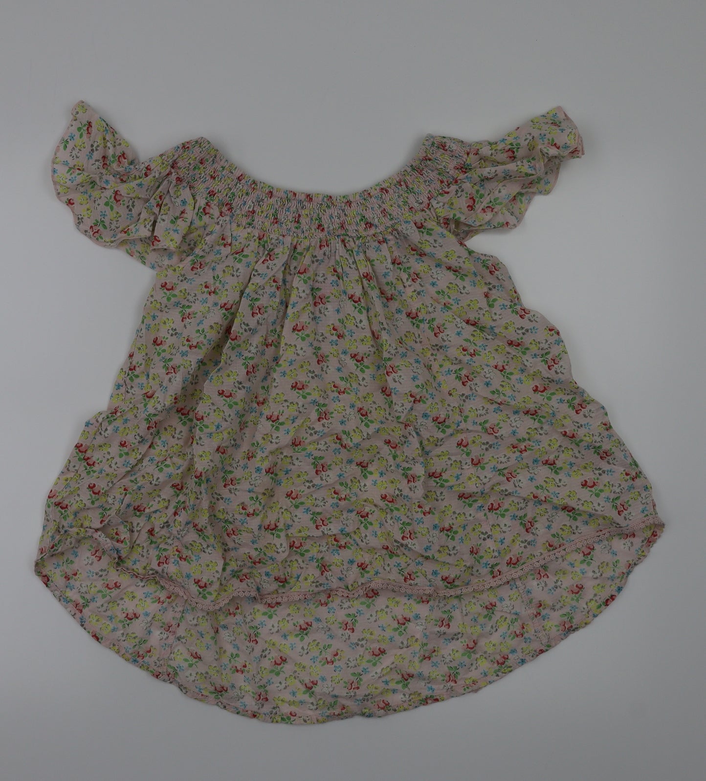 next  Girls White Floral  Fit & Flare  Size 12 Years