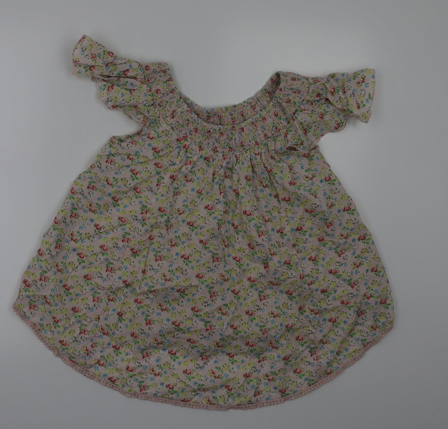 next  Girls White Floral  Fit & Flare  Size 12 Years