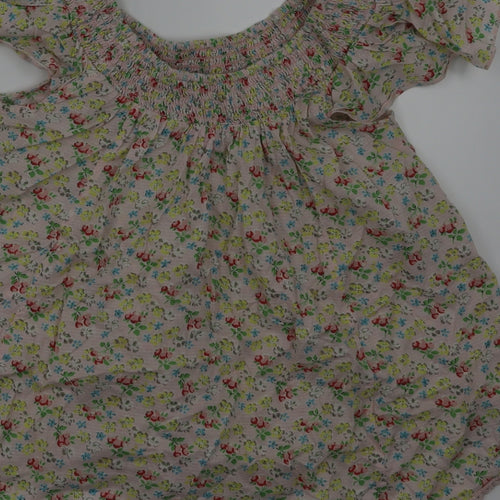 next  Girls White Floral  Fit & Flare  Size 12 Years