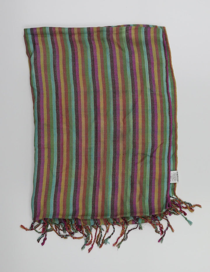 preworn Womens Multicoloured Striped Scarf