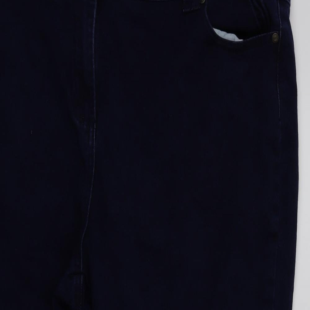 David Emanuel Womens Blue   Capri Jeans Size 22 L20.5 in