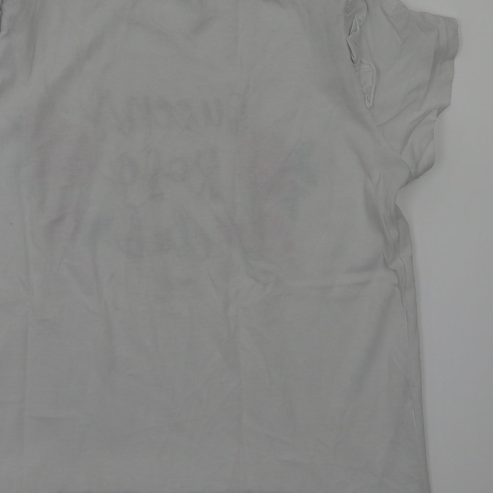 Terranova Womens White Floral   T-Shirt Size S