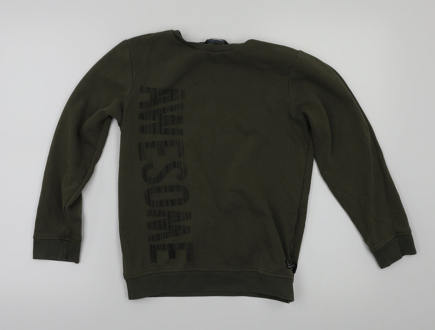 George Boys Green   Pullover Jumper Size 10-11 Years