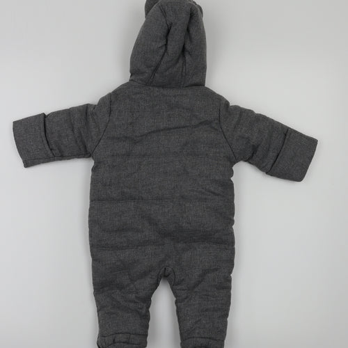 Preworn Baby Grey   3-in-1 Jacket Coat Size 0-3 Months
