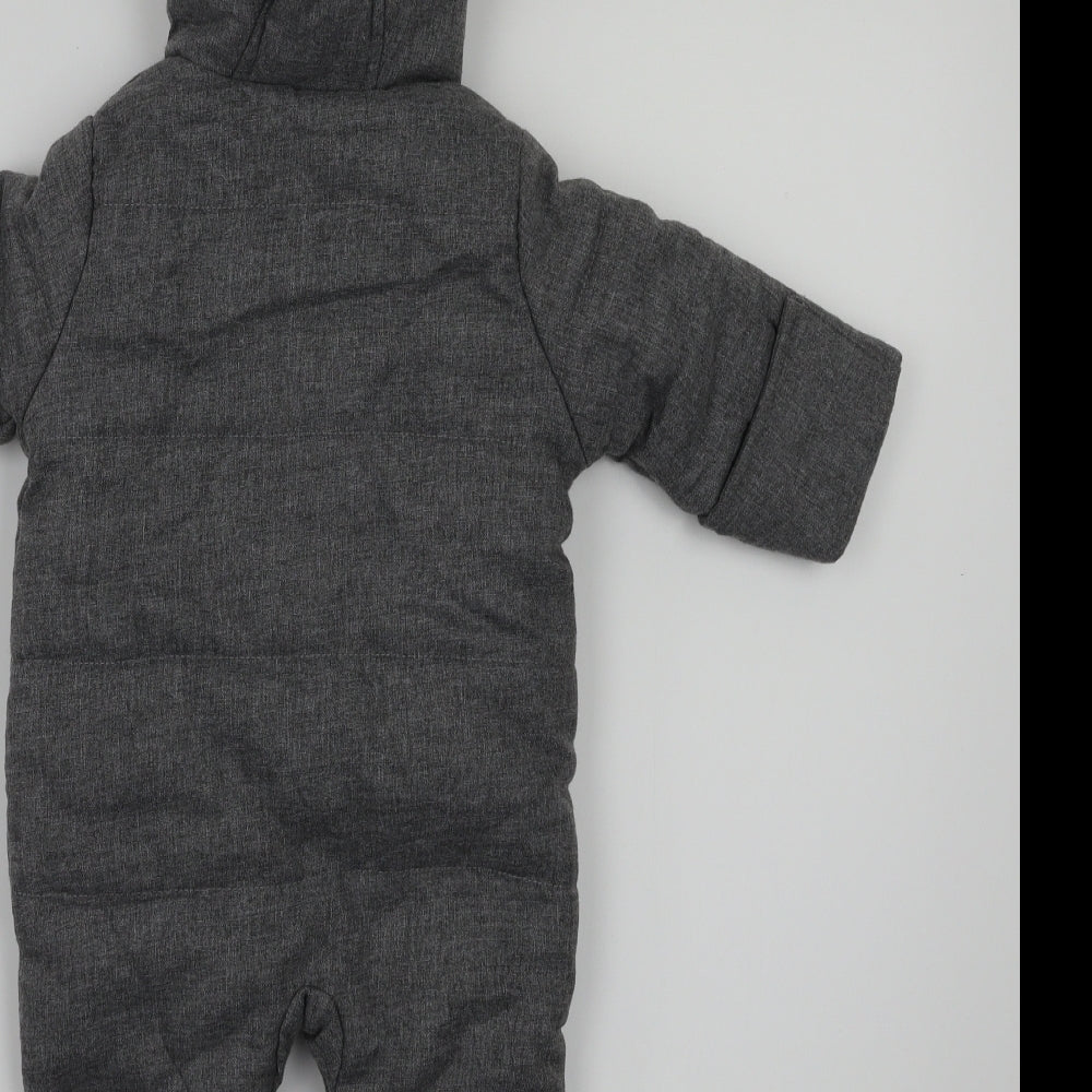 Preworn Baby Grey   3-in-1 Jacket Coat Size 0-3 Months