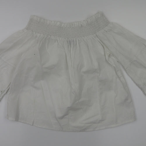 New Look Womens White   Basic T-Shirt Size 6