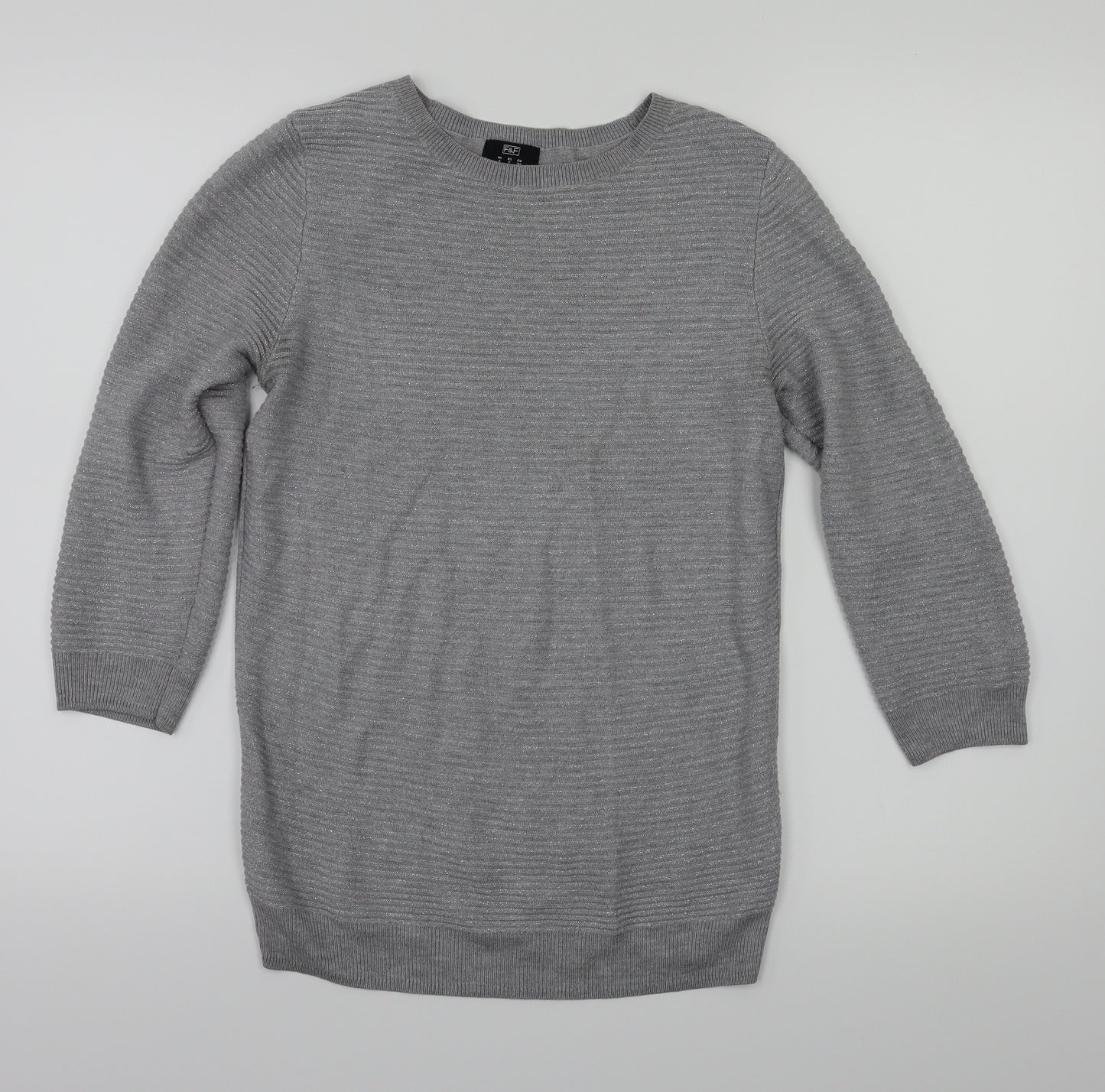 F&F Womens Grey   Pullover Jumper Size 6