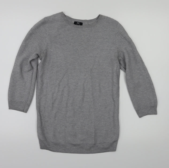 F&F Womens Grey Pullover Jumper Size 6