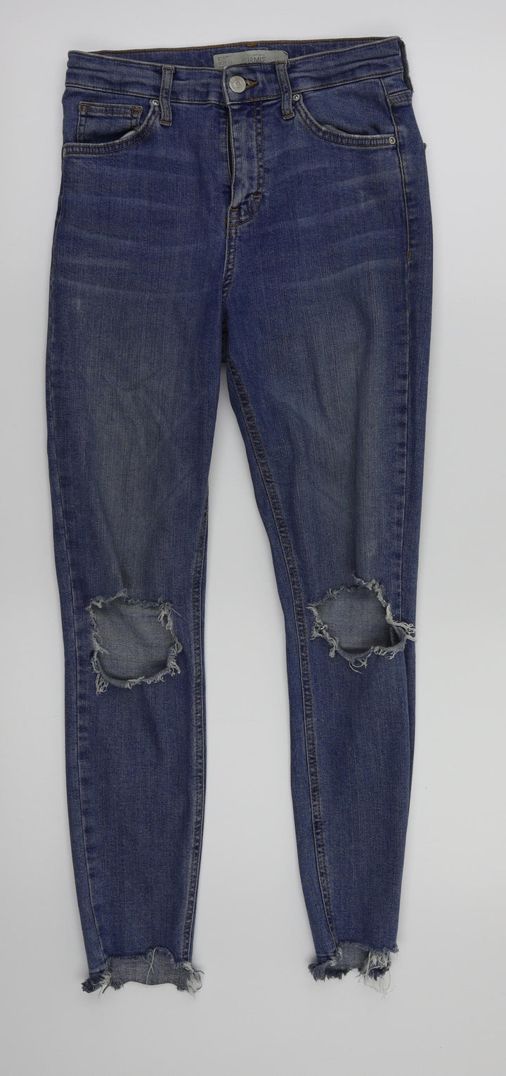 top shop Womens Blue Skinny Jeans Size 26 L25 in