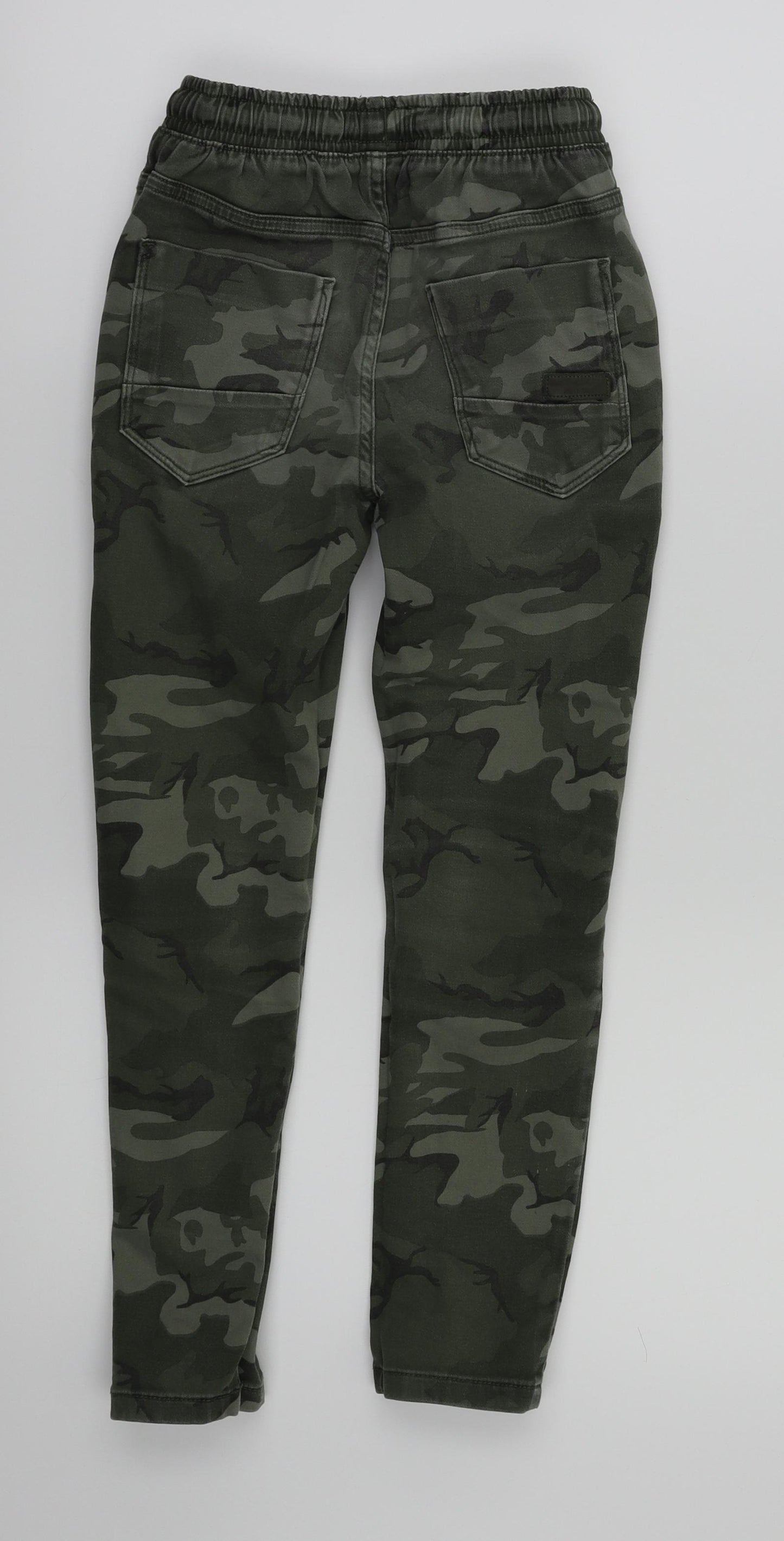 NEXT Boys Green Animal Print  Cargo Trousers Size 8 Years