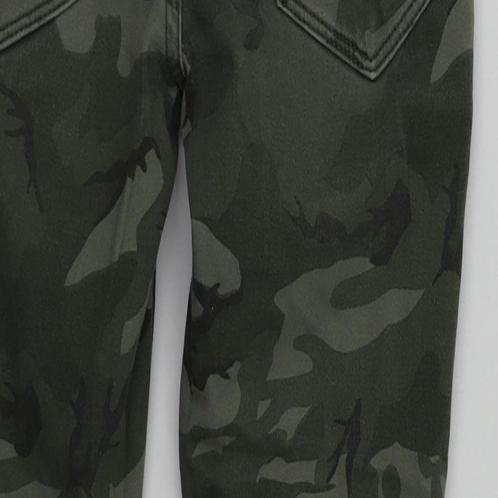 NEXT Boys Green Animal Print  Cargo Trousers Size 8 Years