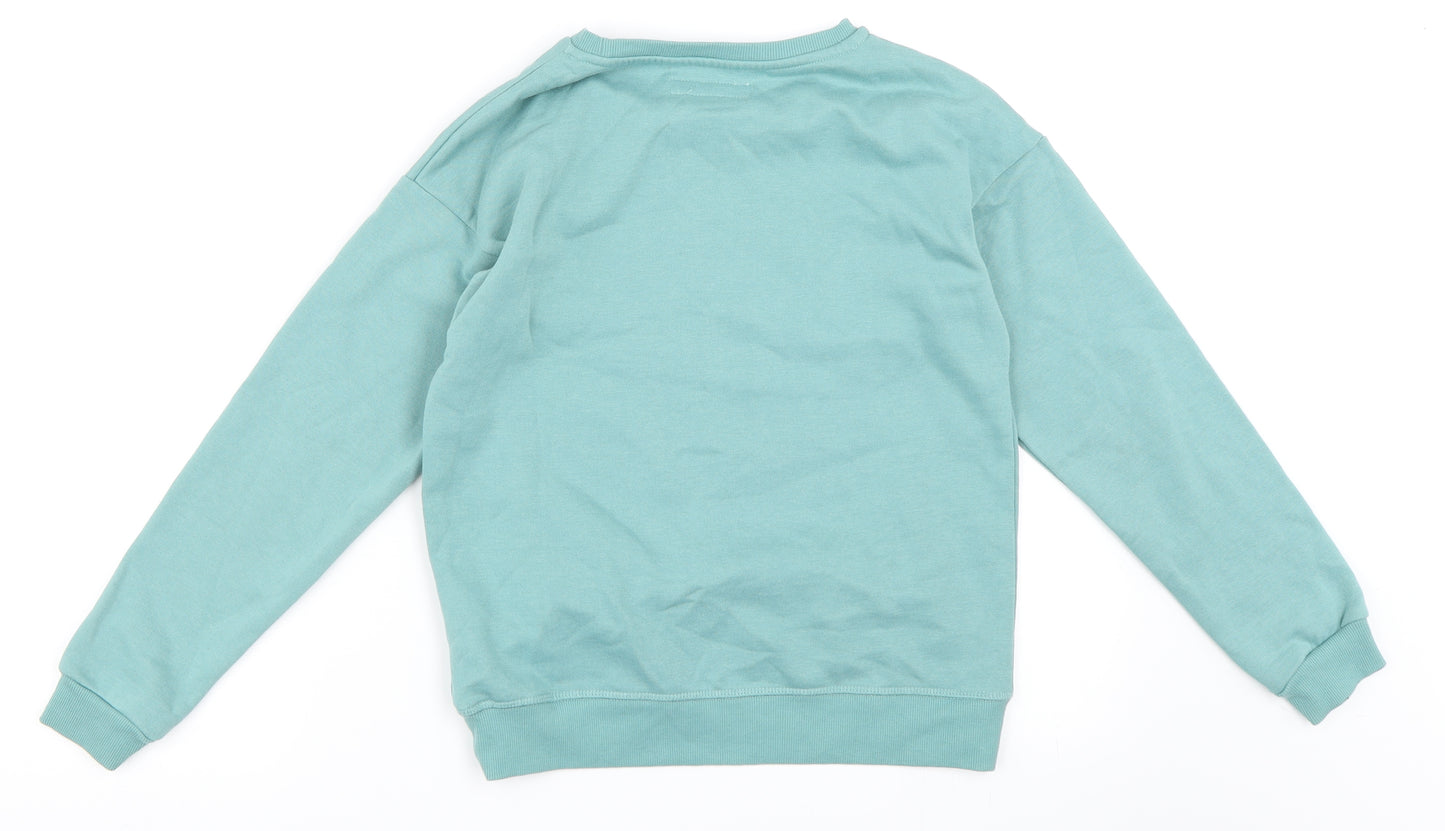 Primark Girls Green   Pullover Sweatshirt Size 10-11 Years