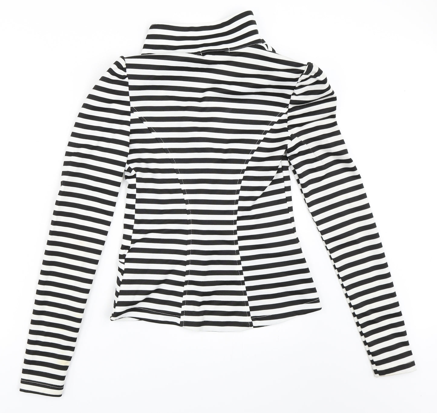 eve Womens White Striped  Jacket Blazer Size 10