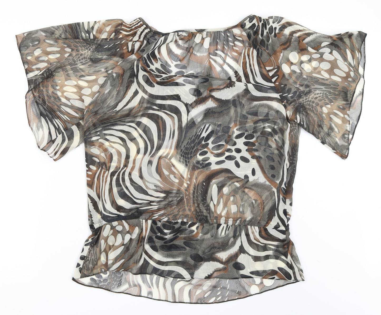 Soon Womens Beige   Basic Blouse Size 16