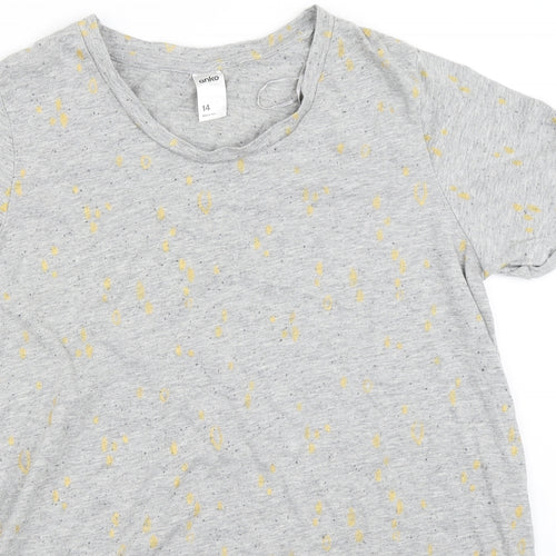 Anko Womens Grey   Basic T-Shirt Size 14