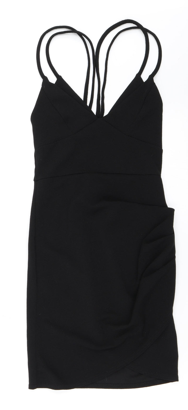 PRETTYLITTLETHING Womens Black Bodycon Size 8