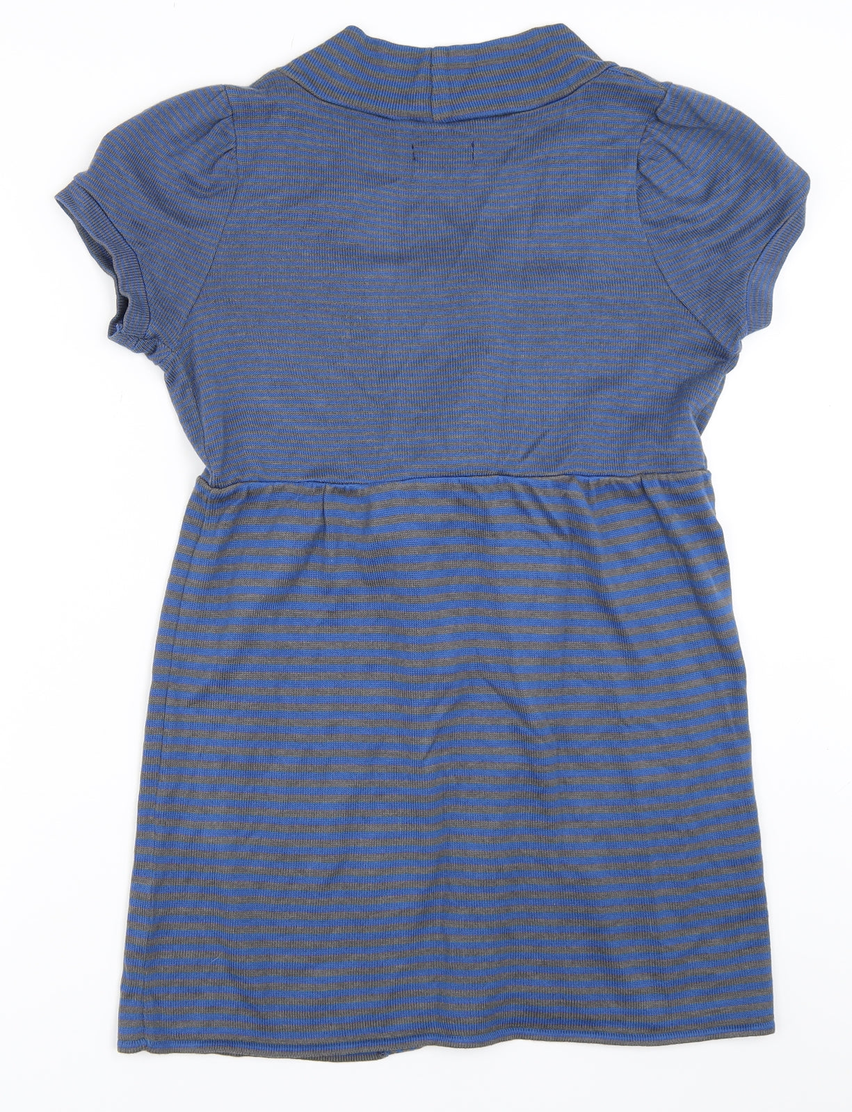 NEXT Womens Blue Striped  Cardigan Jumper Size 10