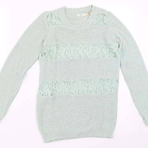 Bershka Womens Green   Pullover Jumper Size S