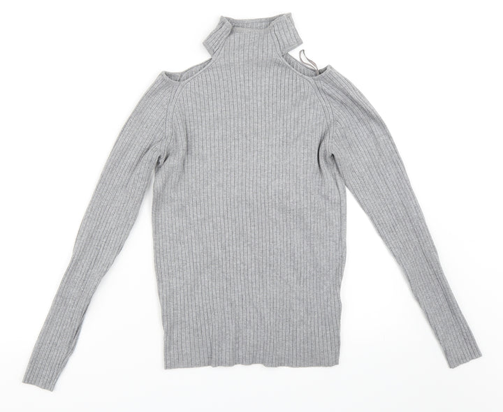 New Look Womens Grey Pullover Jumper Size 12