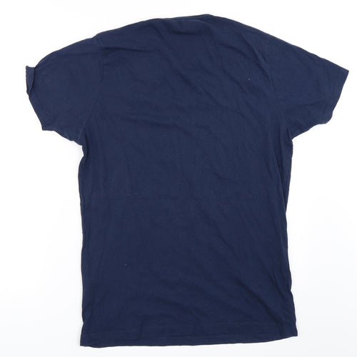 JACK & JONES Mens Blue    T-Shirt Size L
