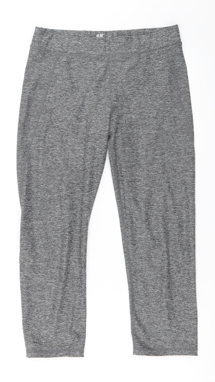 H&M Womens Grey   Cropped Leggings Size S L21 in