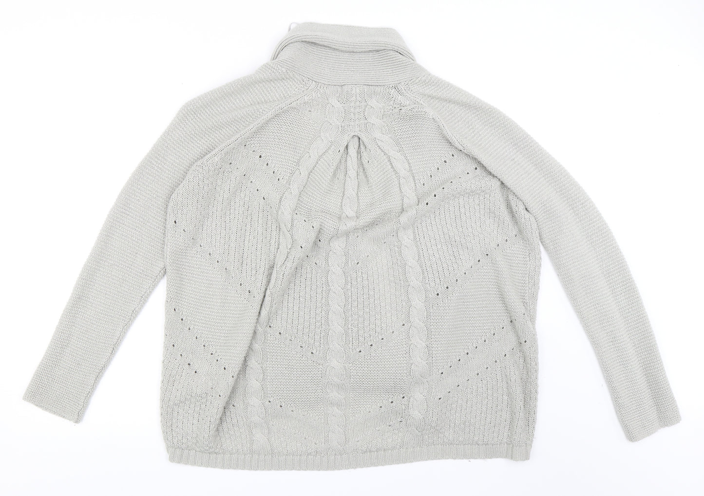 Marks and Spencer Womens Grey   Cardigan Jumper Size 10