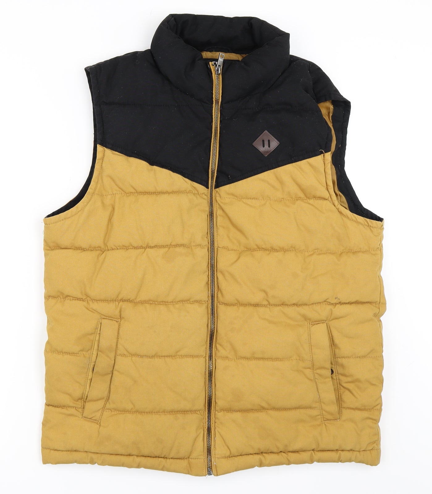 FSBN Mens Yellow   Gilet Coat Size S