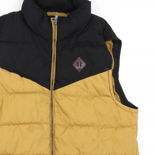 FSBN Mens Yellow   Gilet Coat Size S