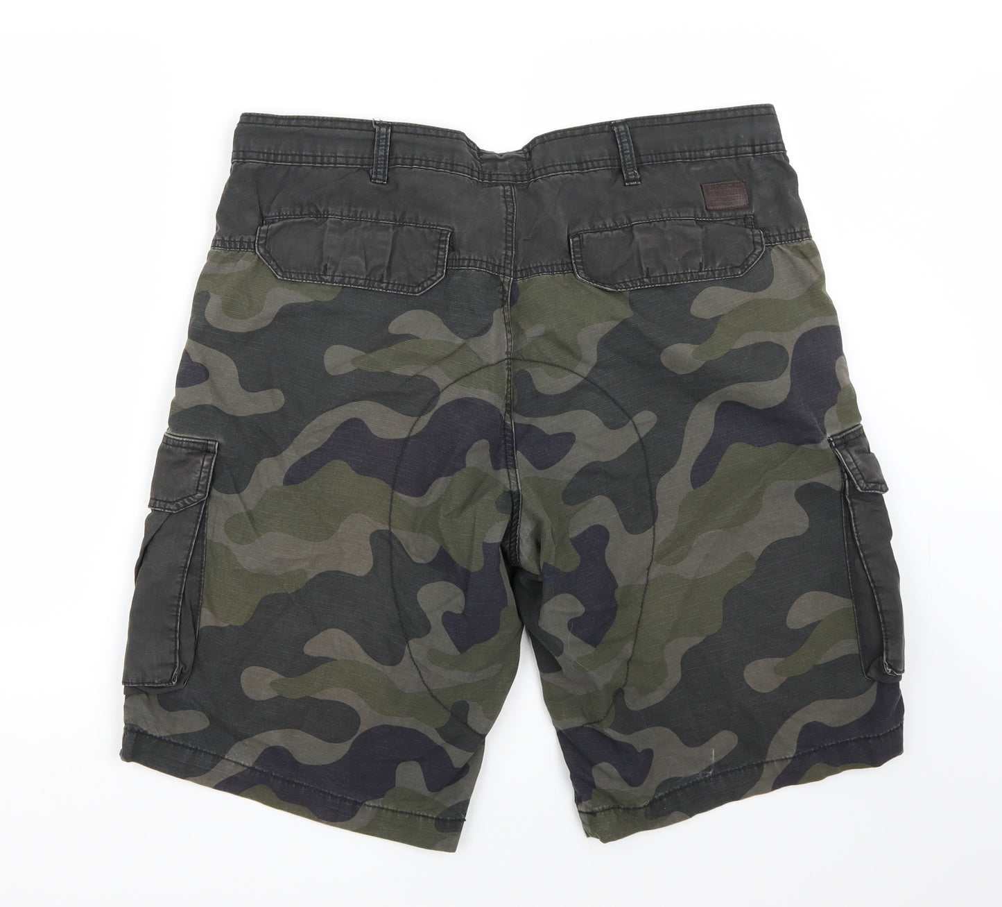 George Mens Green Camouflage  Bermuda Shorts Size 38
