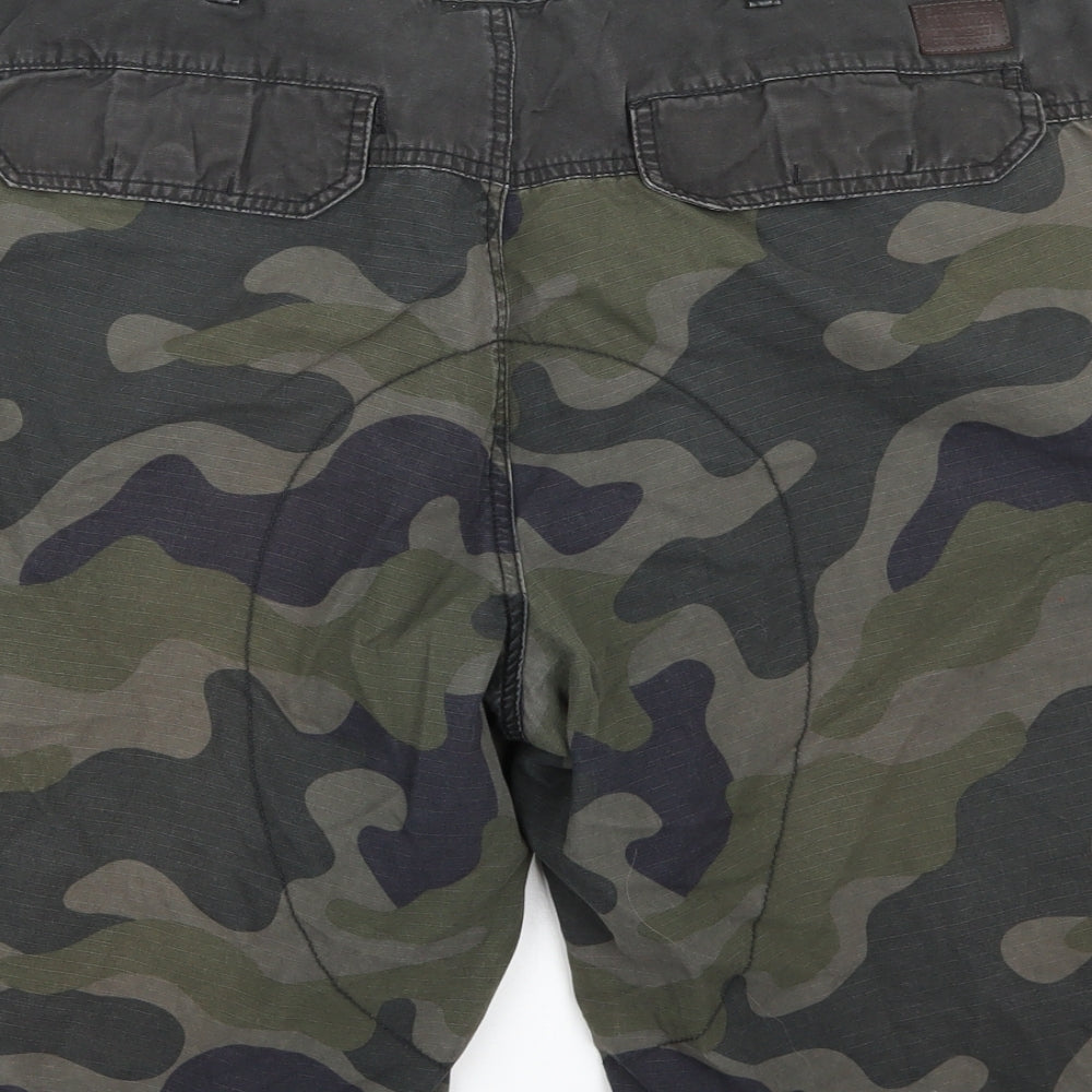 George Mens Green Camouflage  Bermuda Shorts Size 38