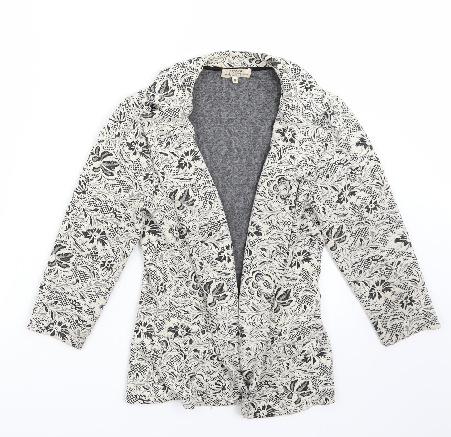 Papaya Womens White   Jacket Blazer Size 8