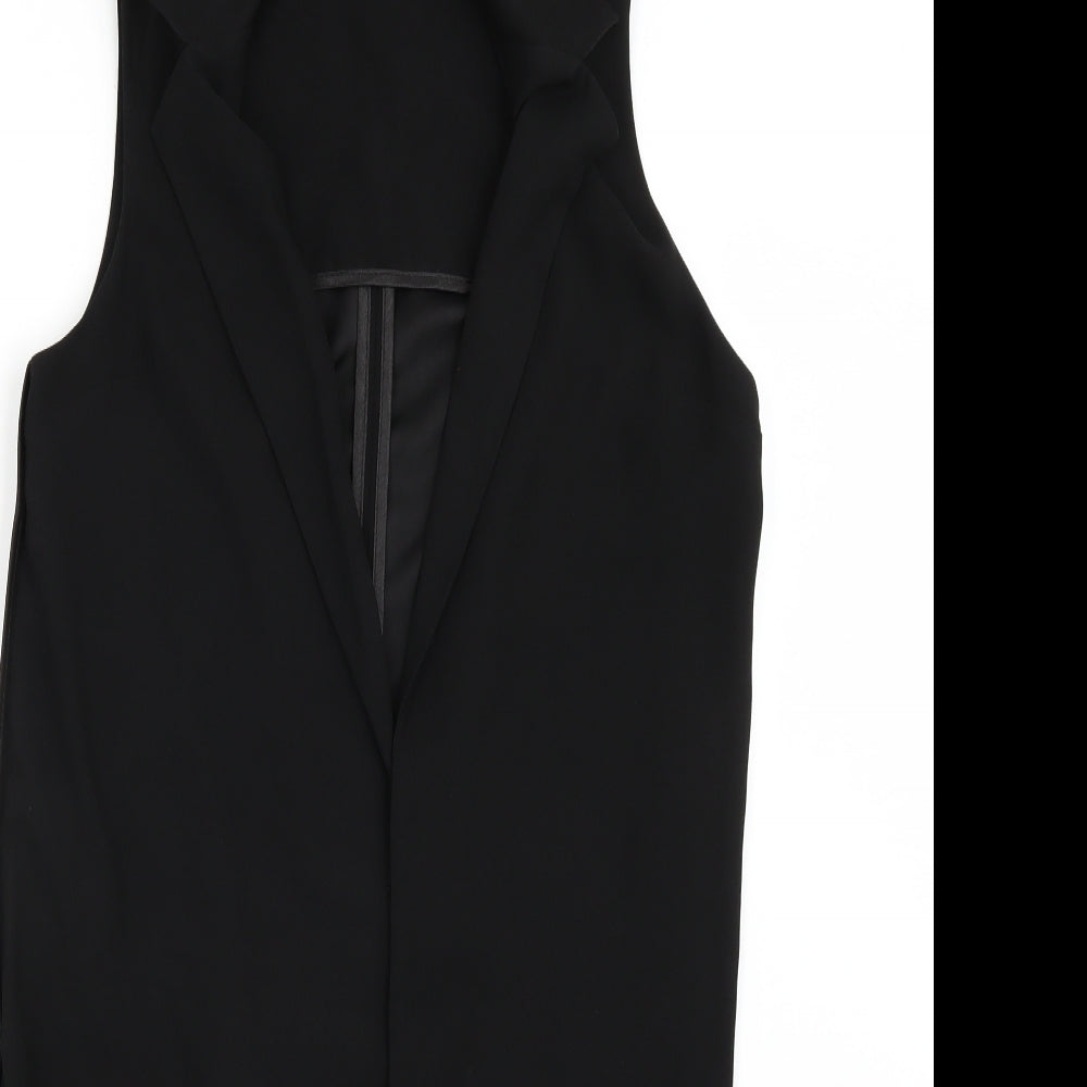 Topshop Womens Black   Gilet Blazer Size 6