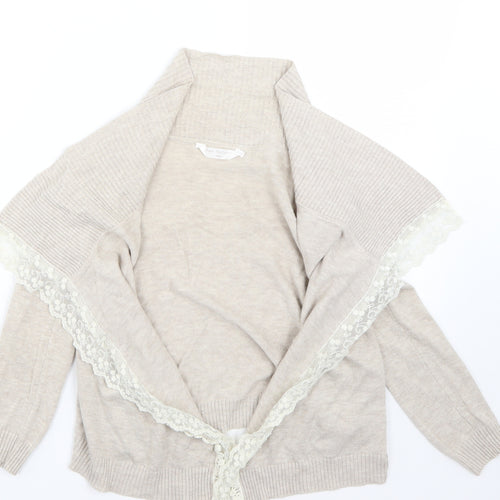 love me forever Girls Beige  Rayon Cardigan Jumper Size 6-7 Years