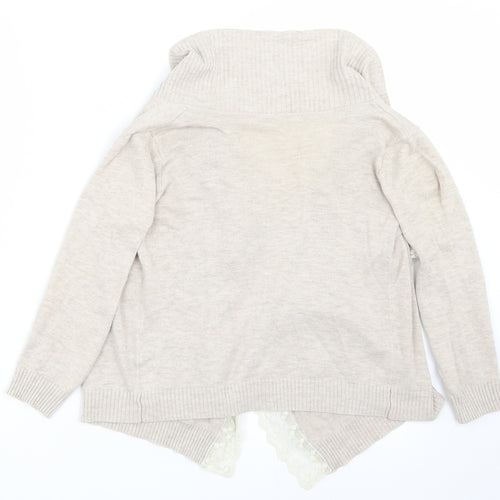 love me forever Girls Beige  Rayon Cardigan Jumper Size 6-7 Years