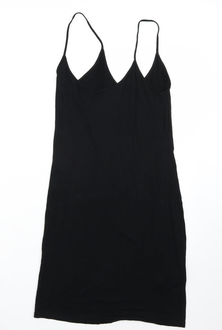 NEXT Womens Black Rayon A-Line Size 10