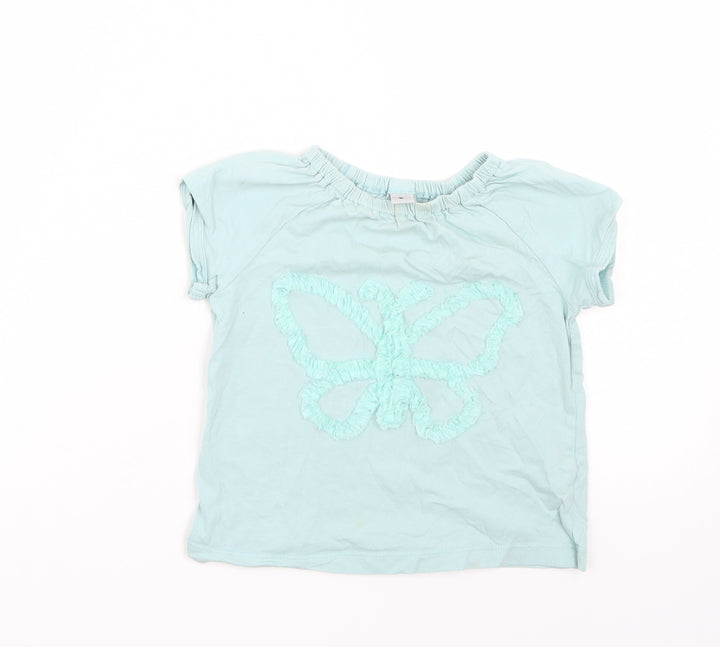 TU Boys Green   Basic T-Shirt Size 2-3 Years