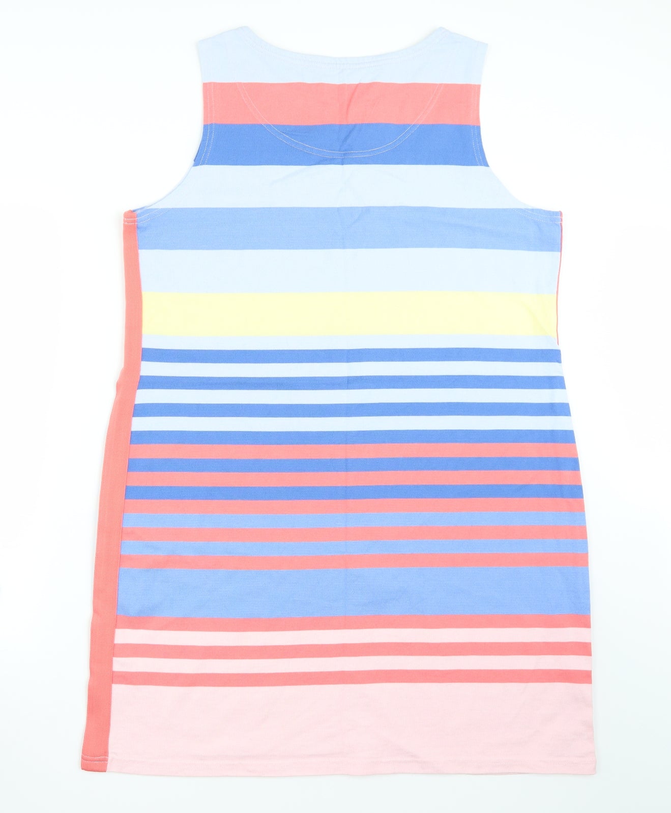 Joules Womens Blue Striped Rayon A-Line  Size 18