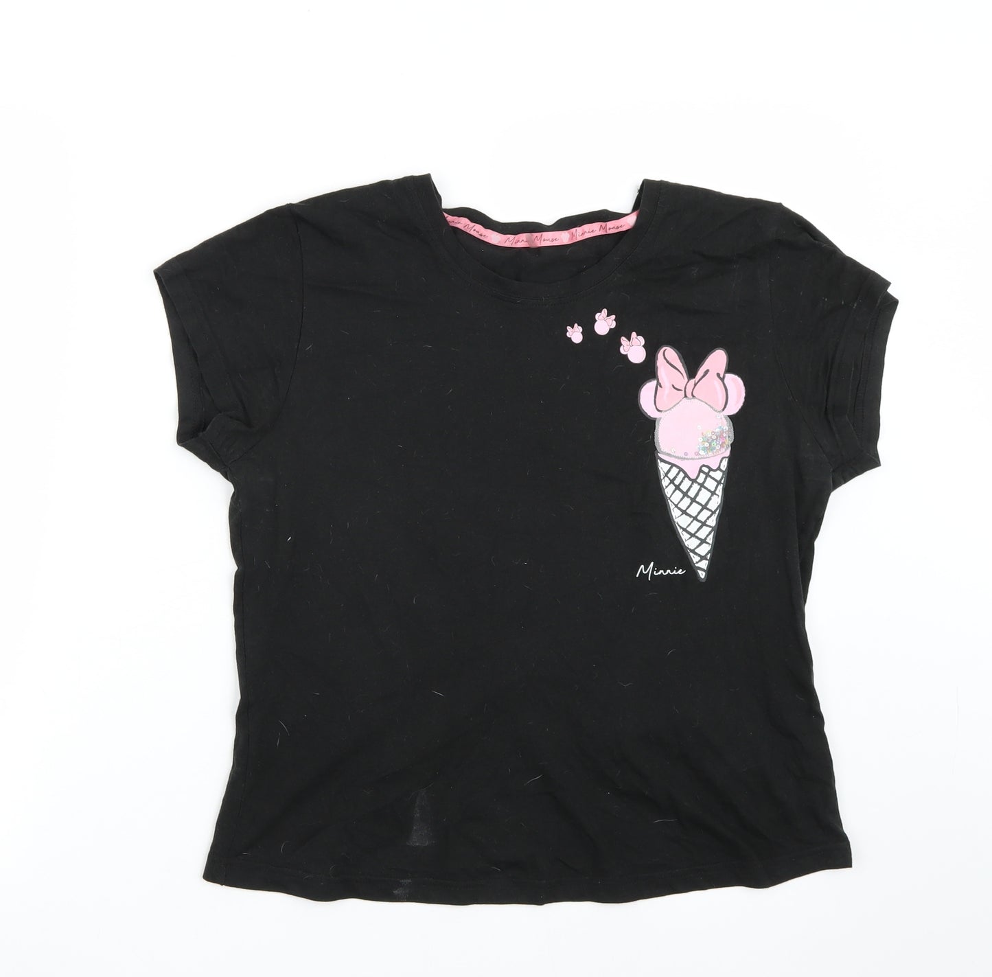 George Womens Black   Basic T-Shirt Size 10