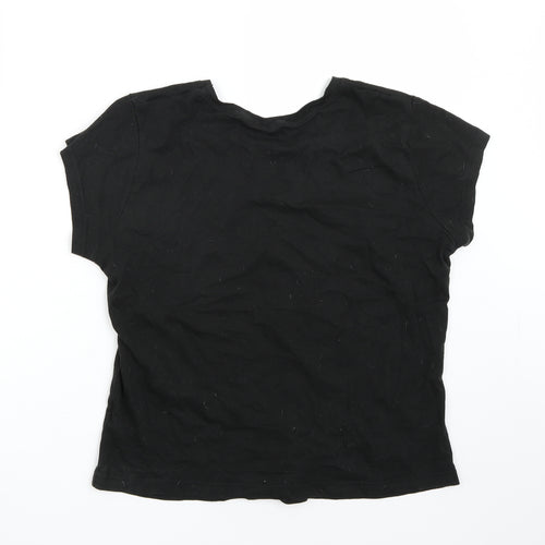 George Womens Black   Basic T-Shirt Size 10