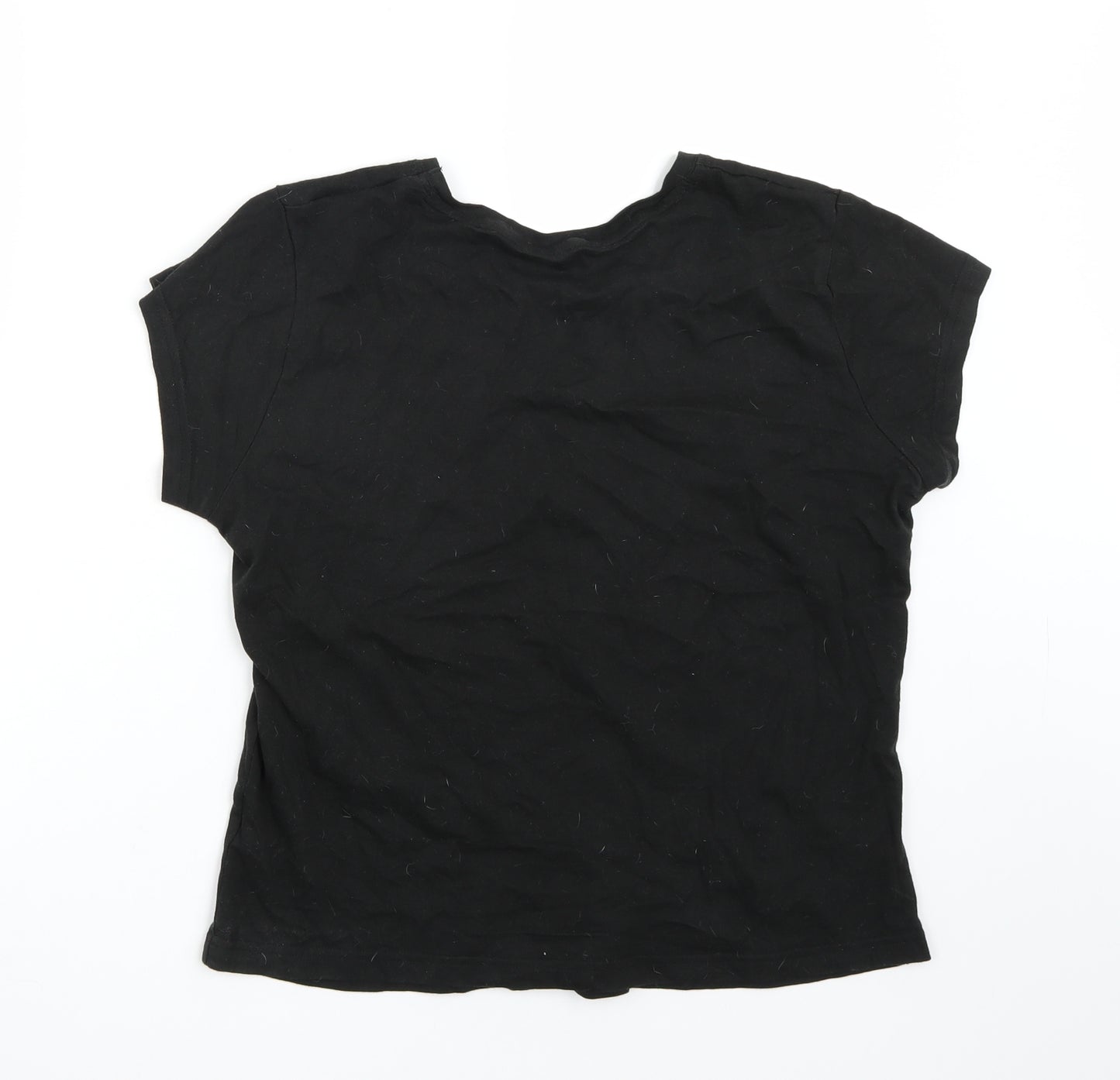 George Womens Black   Basic T-Shirt Size 10