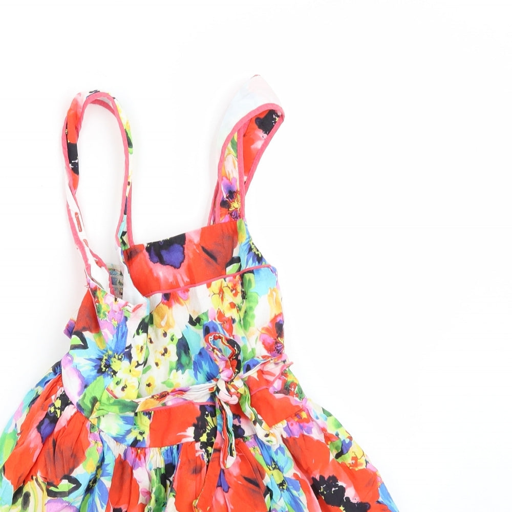 TU Girls Multicoloured Floral  A-Line  Size 4 Years