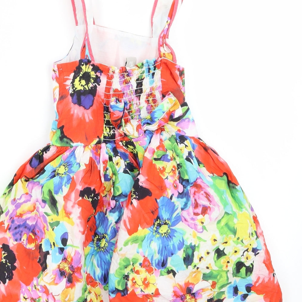 TU Girls Multicoloured Floral  A-Line  Size 4 Years
