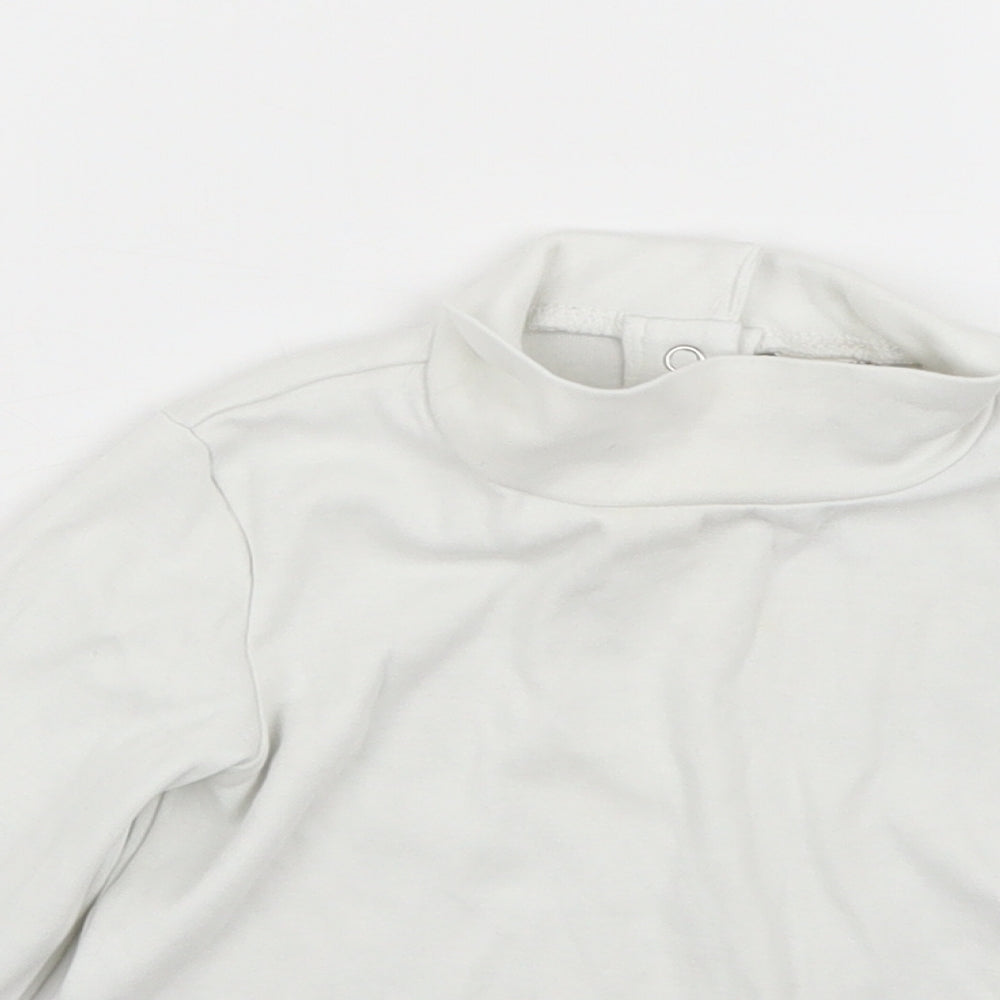 Zara Girls White   Basic T-Shirt Size 2 Years