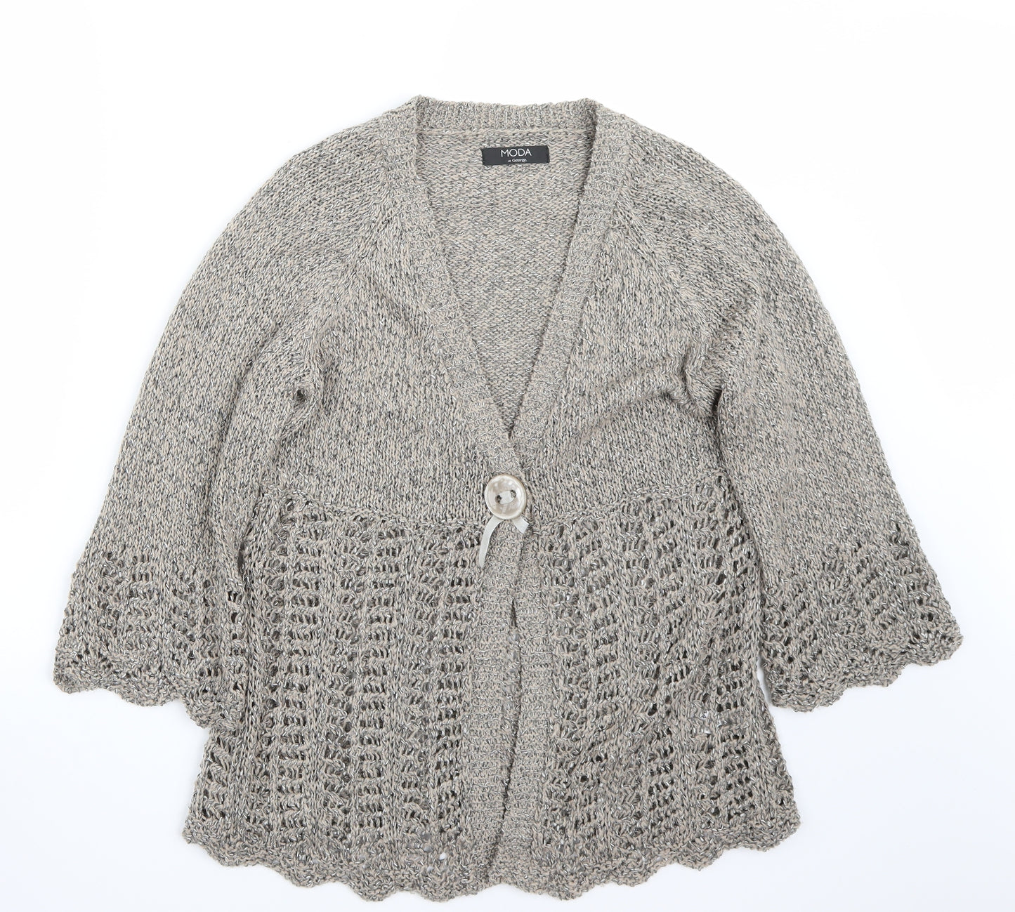 George Womens Brown   Cardigan Jumper Size 14