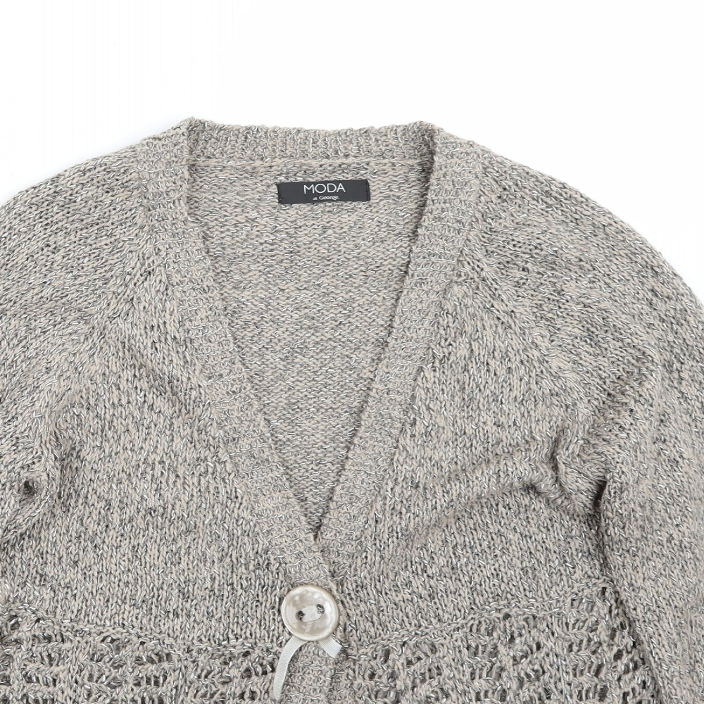 George Womens Brown   Cardigan Jumper Size 14
