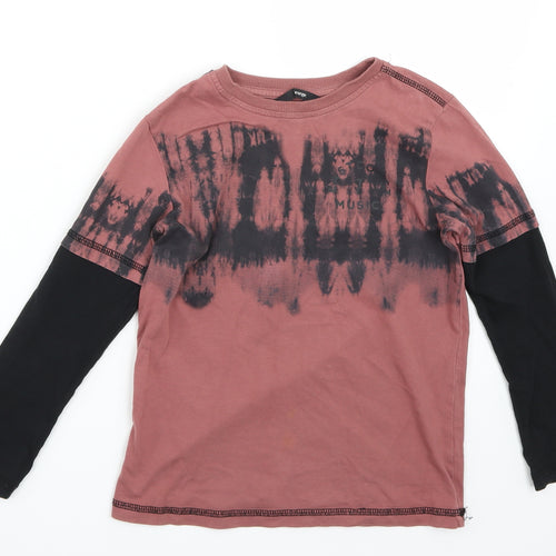 George Boys Pink   Basic T-Shirt Size 6-7 Years