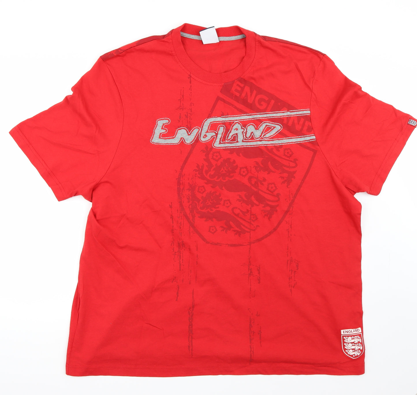 England Mens Red    T-Shirt Size 3XL