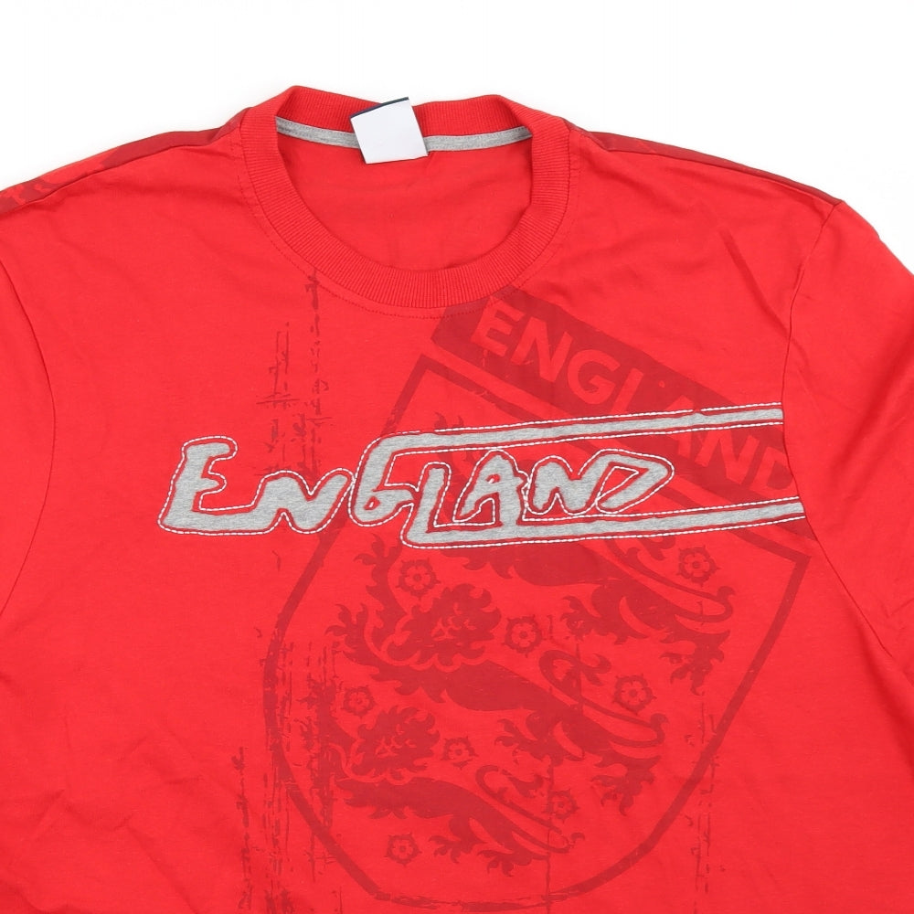 England Mens Red    T-Shirt Size 3XL