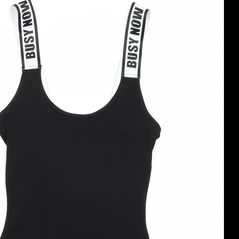 Select Womens Black   Bodysuit One-Piece Size 8