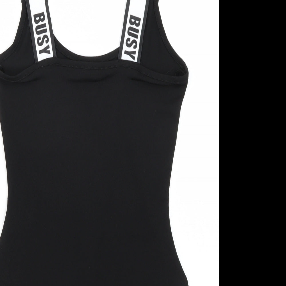 Select Womens Black   Bodysuit One-Piece Size 8